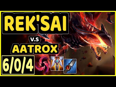 LECHASE (REK'SAI) vs AATROX - 6/0/4 KDA JUNGLE CHALLENGER GAMEPLAY - BR