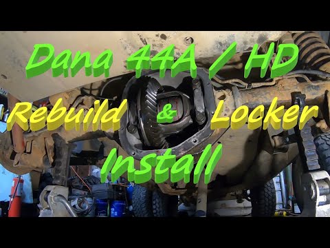 Dana 44A Rebuild & Locker Install - Dana 44HD - Turbo Grand Cherokee - ZJ - Aluminum Dana 44