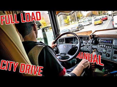 FULLY LOADED V8: Scania R500 MANUAL // *City Drive* *Manitu*
