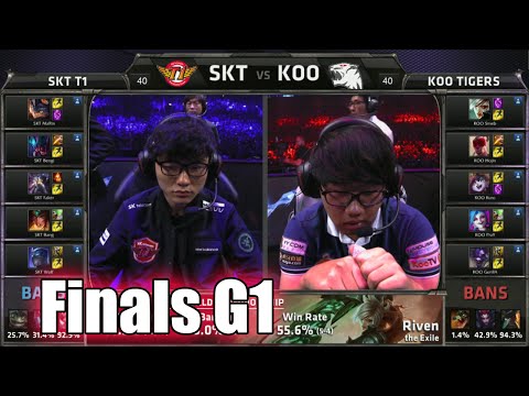 SK Telecom T1 vs KOO Tigers | Game 1 Grand Finals LoL S5 World Championship 2015 | SKT vs KOO G1