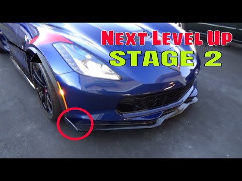 Corvette Front Splitter Mod Stage 2 installation