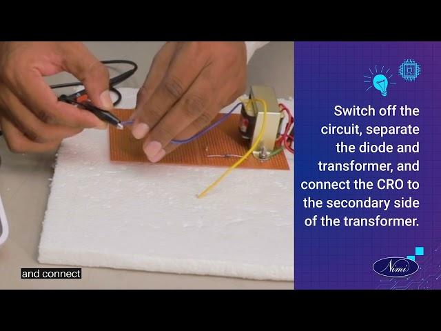 construct Half , full wave bridge rectifiers using semiconductor diode