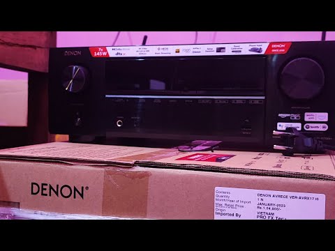Unboxing a Denon AVR x1700h | Best AVR for cheap  home theatre with Dolby Atmos and 8k
