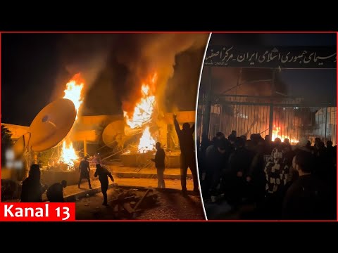 Protesters seize Iran’s state television in Isfahan, break into the building