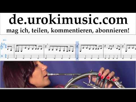 Waldhornunterricht Shakira - Me Enamoré Noten Lernen Teil#2 um-i995