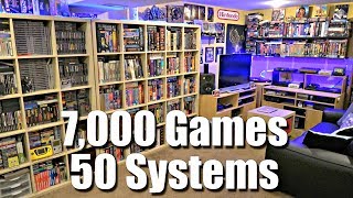 GAME ROOM TOUR - 7,000 Games + 50 Systems - METAL JESUS ROCKS