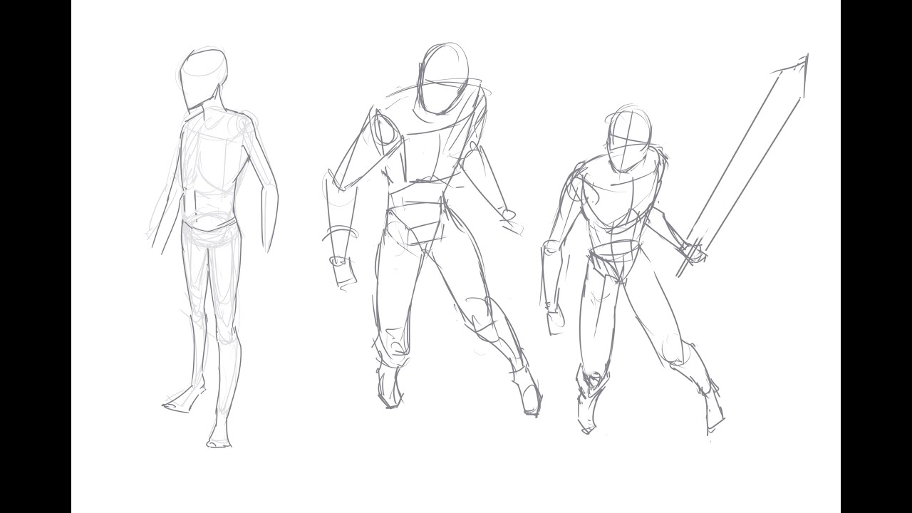 Gesture Sketch Daily: Day 134 // SWORD POSE