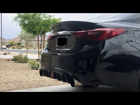 Infiniti Q50 | Carbon fiber diffuser | install super clean look