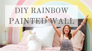 Rainbow Painted Wall