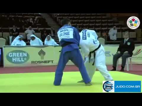 Judo Grand Prix Abu Dhabi 2011 1/2 Final -60kg PAPINASHVILI (GEO)-GANBAT (MGL)