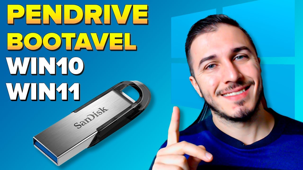 PENDRIVE BOOTAVEL Win10 ou Win11 - Como Criar um pendrive bootavel em 5 Minutos