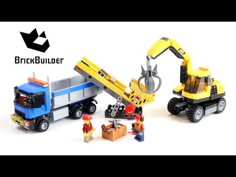 Vidéo LEGO City 60075 : L'excavatrice et le camion