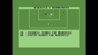 Soccer Boss - C64 Commodore 64 Football Manager game playthrough with commentary