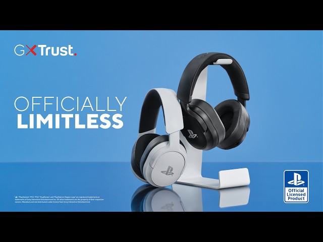 Kopfhörer Trust GXT 499W Forta Wireless USB-A Gaming PS5 Abnehmbares Mikrofon Weiß video