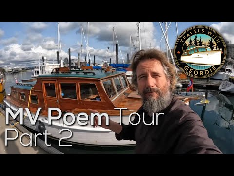 Ep 303 - MV Poem Tour Part 2 - Living Aboard a Wooden Boat - Travels With Geordie