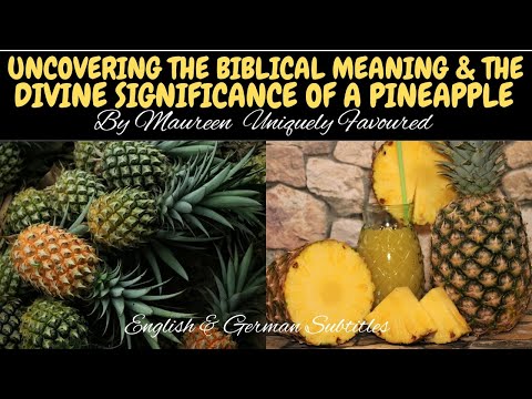 UNCOVERING THE BIBLICAL MEANING & DIVINE SIGNIFICANCE OF A PINEAPPLE By Maureen Uniquely Favoured