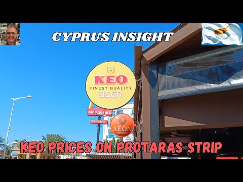 The Price of Keo on Protaras  Strip Cyprus.