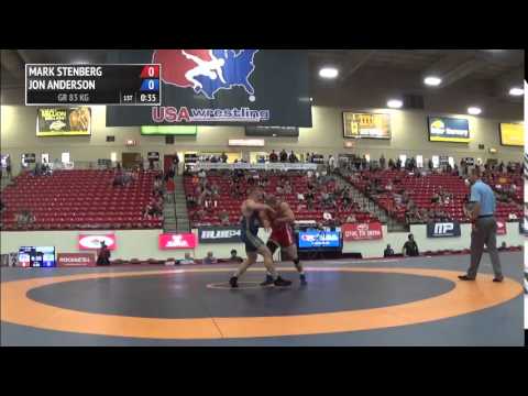 85 kg SF - Mark Stenberg (NYAC) vs Jon Anderson (Army WCAP)