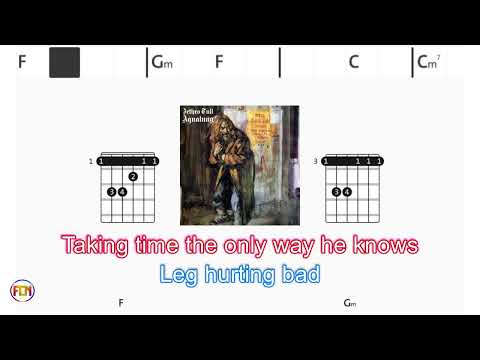 JETHRO TULL  Aqualung FCN GUITAR CHORDS & LYRICS