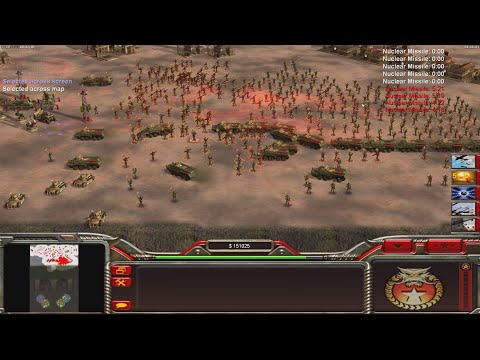 CHINA Infantry vs. 5 Toxin $10k - Command & Conquer Generals Zero Hour - 1 vs 5 HARD Gameplay