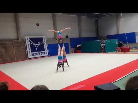 Club kampioenschap Acro II Gym 19/11/2017 Lara/Anke/Kato