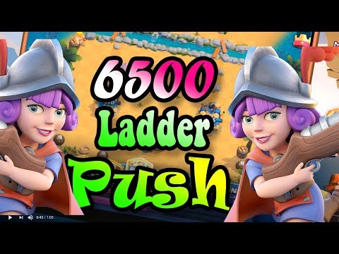 6500+ TOP LADDER PUSHGAMEPLAY WITH THREE MUSKETEERS  - CLASH ROYALE