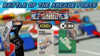Battle of the Arcade Ports - Pole Position - Atari 800XL  V Commodore 64
