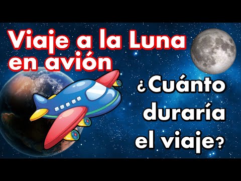 Si viajáramos a la Luna en avión, ¿cuánto duraría el viaje? Distancia Tierra-Luna