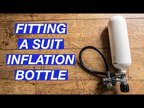 HOW TO FIT A DRYSUIT INFLATION BOTTLE | Drysuit Inflator System | Underwater Explorers
