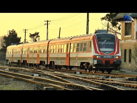 Trenuri pe Apus în Gara Episcopia Bihor/Trains on Sunset in Episcopia Bihor Station - 25 March 2021
