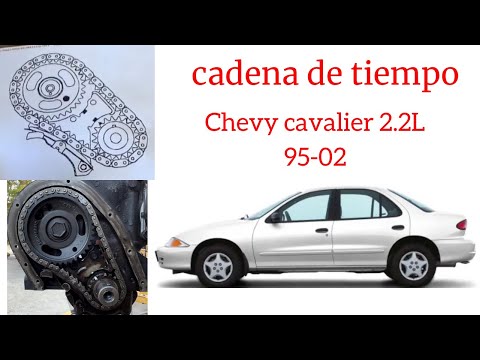 COMO CAMBIAR CADENA DE TIEMPO CHEVROLET CALLIER, S10 SUNFIRE, SONOMA 2.2L 1995-2002