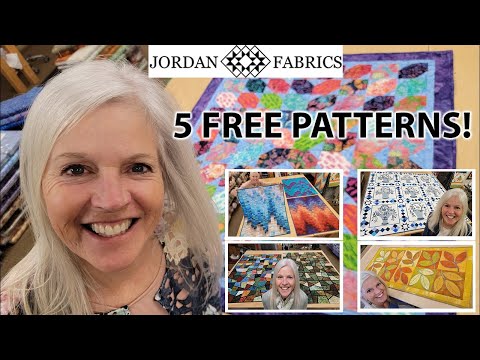 5 FANTASTIC FREE QUILT PATTERN'S WITH DONNA!