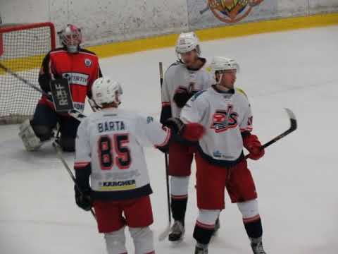 David Servis ČB - HC Strakonice 9:3, 2018 (gól Jana Bárty)