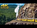 Durango Silverton Narrow Gauge Railroad Colorado Historic Steam Train Cascade Canyon Express 4K
