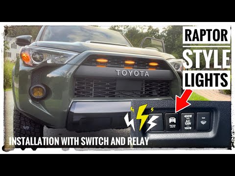 TOYOTA 4runner - Raptor Style Lights • install with a switch and Circuit
