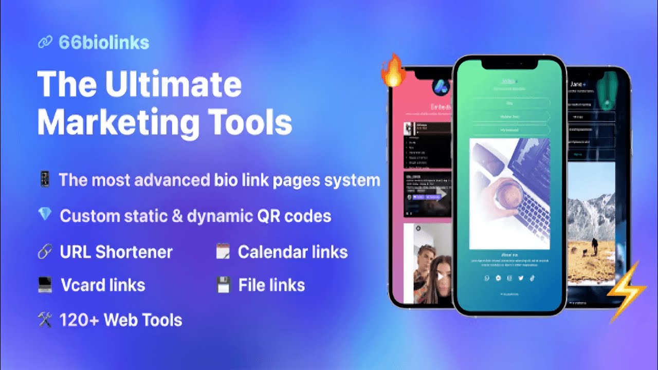 66biolinks – Instagram & TikTok Bio Links & URL Shortener (SAAS Ready) PHP