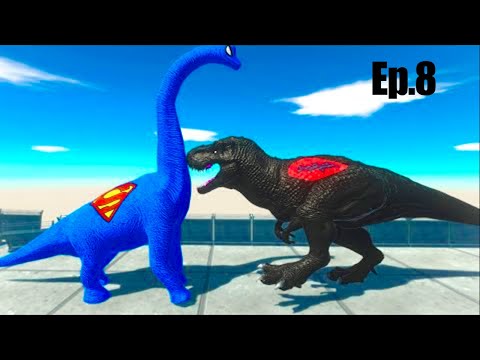 BATMAN T-REX DEATH RUN Ep.8 - Animal Revolt Battle Simulator ARBS