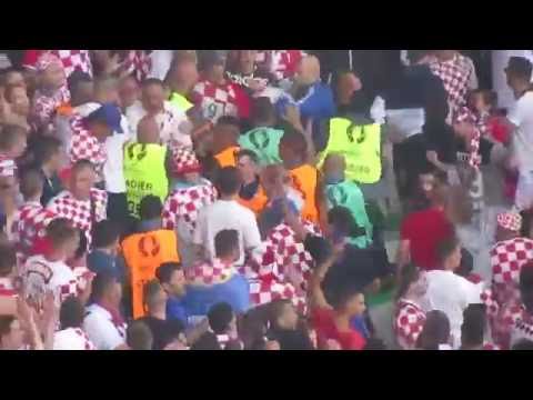 Fight between Croatian fans  Croatia fans EURO FRANCE 2016 CZECH REPUBLIC VS CROATIA