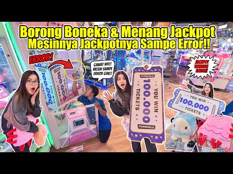 MESIN JACKPOTNYA SAMPE ERROR..PETUGASNYA SAMPE BINGUNG!! BORONG BONEKA & JACKPOT TIKET TERBARU 2026!