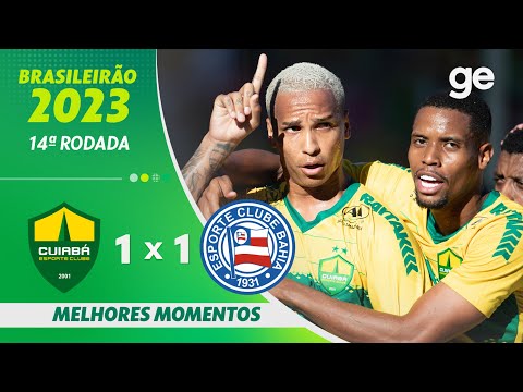 Gols e lances de Cuiabá x Bahia