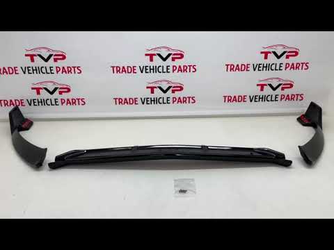 Fits Mercedes C-Class W205 C205 2014-2018 Front Lip Splitter Spoiler C63S Sport Gloss Black video