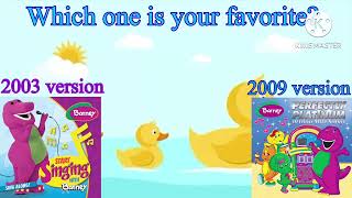 Barney The Duckies Do! (2003 vs 2009) 