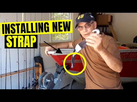 Trailer Winch Strap Replacement // Correct Installation Easy