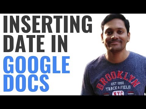 如何在Google文檔中插入日期/時間/長日期？ (How to Insert Date / Time / Long Date into Google Docs)