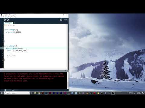 Using The Draw Loop In Processing