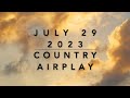 Billboard Top 60 Country Airplay July 29 2023