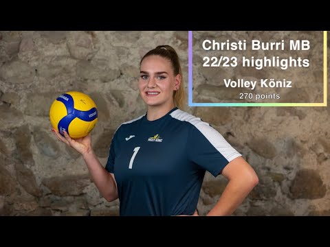 Christi Burri Highlights 2022/2023 Volley Köniz