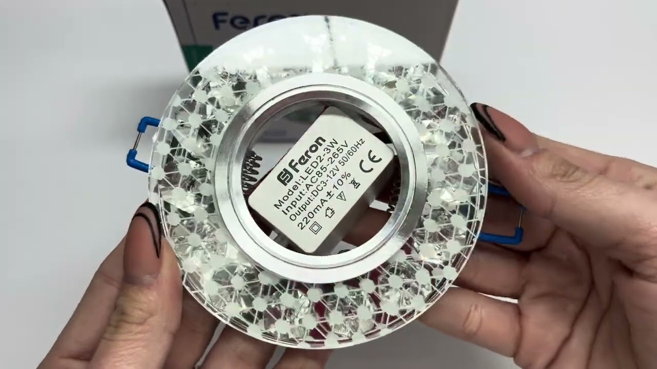 Врізний точковий світильник FERON CD835 MR-16 прозорий з led 01854