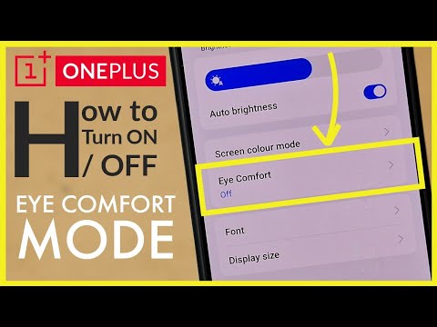 How to Turn ON / OFF Eye Comfort Mode on OnePlus Android Phone | Eye Protection