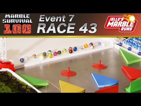 Marble Race: Marble Survival 100 - Race 43 NEW COURSE